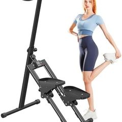 Stair Stepper for Home,Stair Climber Foldable,Large Pedal Vertical Climber Machine for Full-Body Workout,Steppers for Exercise at Home with 110KG Loading Capacity