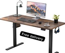 110x60cm, Height Adjustable Desk with Memory Handset, Stand Up Desk