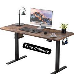 110x60cm, Height Adjustable Desk with Memory Handset, Stand Up Desk