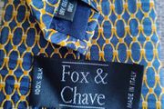 Fox and Chave silk tie new and in excellent condition with no issues made in Italy RRP 65 FREE STANDARD POSTAGE INCLUDED