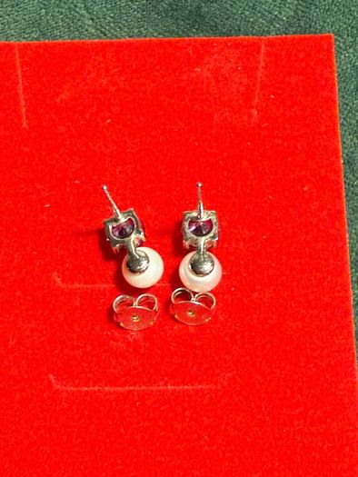 Pearl and Amethyst Earring