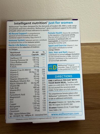 Wellwoman vitamins