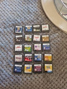 DS Games and DSI XL CASE with protector screens, Sold as bundle