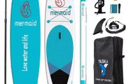 10.6ft Inflatable Stand Up Paddle Board- SUP Board for All Skill Levels with SUP Accessories &amp; Fiberglass Paddle,Fin, Leash, Double Action Pump and ISUP Travel Backpack for Youth &amp; Adult (FREE POSTAGE)