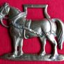Vintage Horse Harnes Brass Medallion, Horse Bridle Medallion Image 2