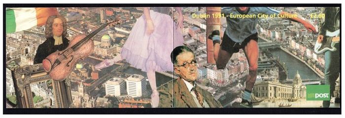 1991 Ireland Dublin European City of Culture Commemorative Stamps Booklet Mint Never Hinged (MNH). Hibernian HB36. Scans of planes included.
