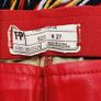 Free People Red Vegan Leather Flares Image 8