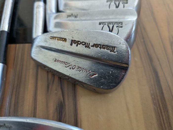 Vintage John letters golf clubs