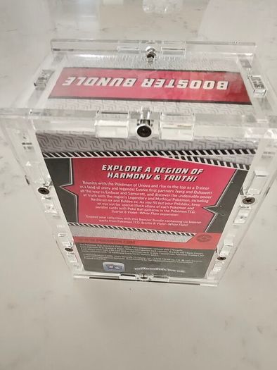 Pokemon Scarlet & Violet White Flare Booster Bundle Sealed and Premium Acrylic Case New Investment