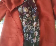 Suede Effect Coat