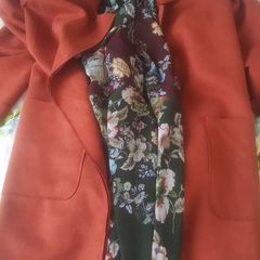 Suede Effect Coat