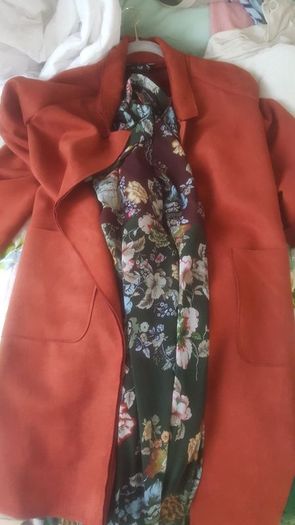 Suede Effect Coat