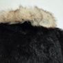 Vintage Real Fur Jacket Size M Elegant Black Glossy Finish, Luxury Evening Wear Image 8
