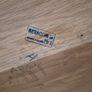 Solid Oak Dining Table with Removable Glass Top Image 4