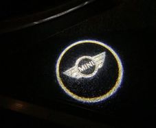 4 pieces Car Door Light Courtesy Shadow 3D Lamps Logo Projector Compatible with Mini Cooper R55 R56 R57 R58 R59 R60 R61 F54 F55 F56 F57