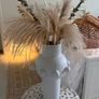 Kelly Hoppen vase with grasses & large wicker easy fit ceiling shade. Image 2