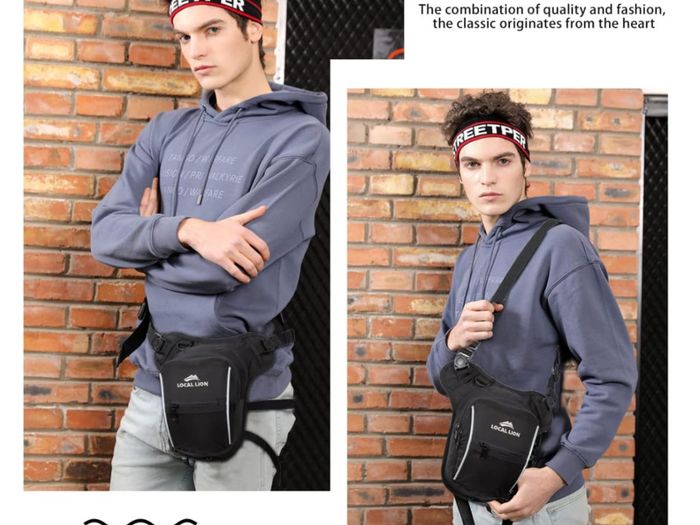 Motorcycle Leg Bag Drop Leg Bag Hiking Waist Pack Thigh Bags Cycling Riding Running Daypacks for Men Women