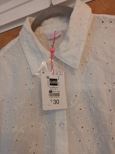 Savida White Blouse. S.XL- 16.  B.N.W.T.
