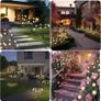 Solar Firefly Lights - 8 LEDs Waterproof IP65, Fence Lights for Lawn Yard Patio Pathway & Landscape Garden Decoration, 4 Pack Image 5