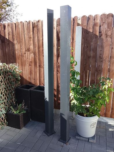 Aluminium gate pillars, pair (2) (updated)
