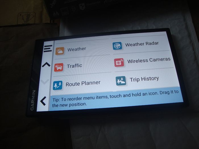sat nav Garmin campervan 6.95, camping navigation