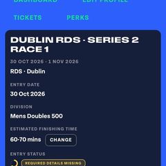 Tryka Men's doubles 500 or can be swapped for other divisions