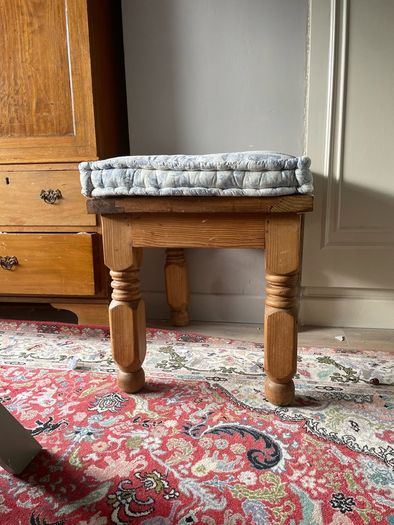 rustic side table