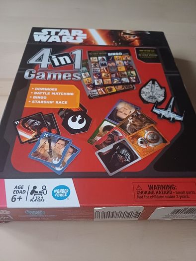 Star Wars 4 in 1 Disney Family Board Game (Dominoes Bingo Matching Racing)