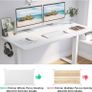 Electric Height Adjustable Standing Desk 120 X 60cm,Sit Stand Desk with Whole Board for Home Working,White Image 5