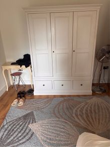 Caseys Furniture Altea Triple Wardrobe in Off White open to Offers.