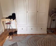 Caseys Furniture Altea Triple Wardrobe in Off White