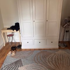 Caseys Furniture Altea Triple Wardrobe in Off White