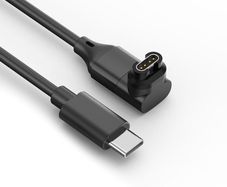 Charger Cable for Garmin vivoactive 5 4 3, Forerunner 55/255/265/945/965, Fenix 8 E 7 6 5, Venu 3 3s, epix Gen 2, Instinct 2, Data Sync USB C Charging Cord for Garmin Watch, Black