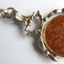 Vintage Silver Plated Pocket Watch Chain With Fob Image 10