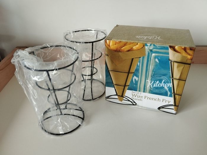 Wire French Fry Stands (Set of 2)