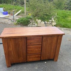Solid walnut sideboard