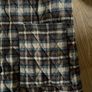 Check Padded  Hoodie Long Jacket Image 3