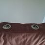 Pink Velour Eyelet Curtains 66ins x 72ins Image 2