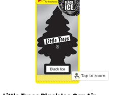 Brand New Little Trees Car Freshener - Scent - Black Ice - RRP - 2.99