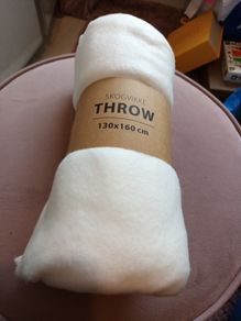 Cream /white throw