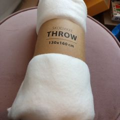 Cream /white throw
