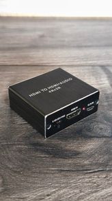 HDMI to HDMI 4K x 2K Audio Extractor HDMI Splitter Audio Converter with 1/8" Stereo Audio Splitter Adapter