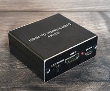 HDMI to HDMI 4K x 2K Audio Extractor HDMI Splitter Audio Converter with 1/8" Stereo Audio Splitter Adapter