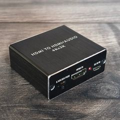 HDMI to HDMI 4K x 2K Audio Extractor HDMI Splitter Audio Converter with 1/8" Stereo Audio Splitter Adapter