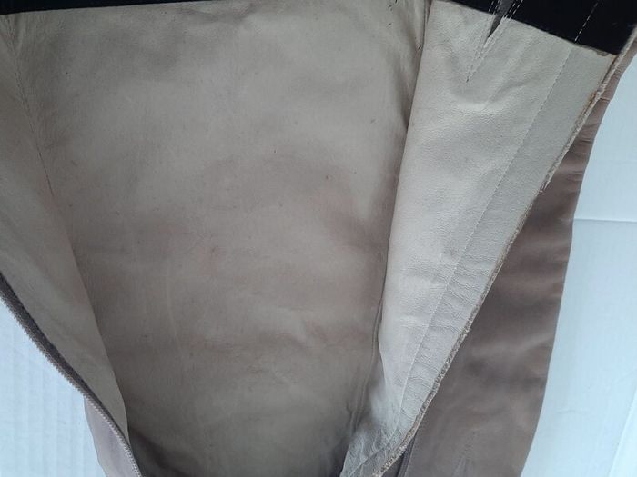 Genuine leather boots knee high lining leather also