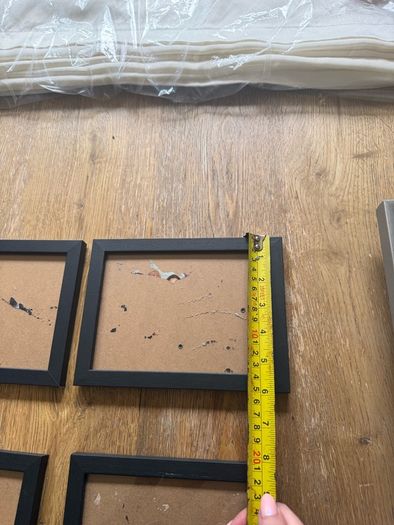 Selection of black photo frames