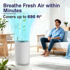 Air Purifiers for Bedroom Home with 3 Stage H13 HEPA Filter,22dB Quiet Desktop Small air Purifier with Night Light,3 Timing,Suitable for Smoke,Pet