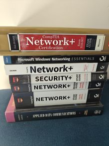 IT, Network+, Security+, Applied Data Communications, Networking essentials books