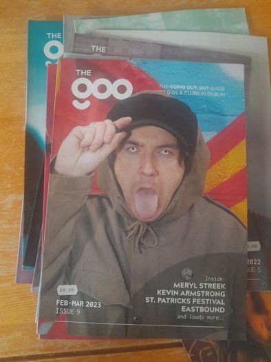 Complete 1 Year Collection of 'The Goo', Dublin Independant Music Magazine, Issues 0-11. 2022 to 2023, featuring Soak, David Keenan, The Murder Capital, Grave Goods, Kormac, Jape, Planned, Meryl Streek, Ailbhe Reddy, David Kitt and more.