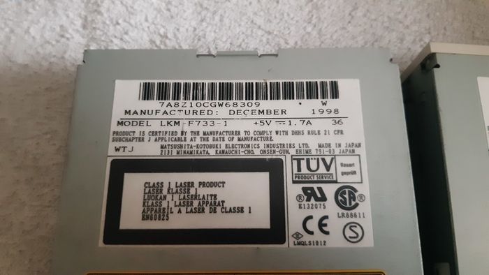 Matsushita LKM-F734-1 LKM-F733-1 3.5" LS-120 120MB Superdrive Superfloppy